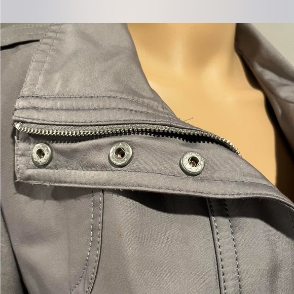 Y2K Kenneth Cole New York Gray Trench Coat - Picture 7 of 8